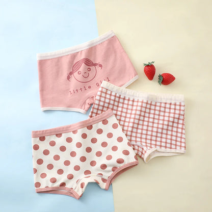 Girls' Soft Cotton Underwear Set – Cute Patterns & Comfortable Fit