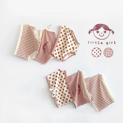 Girls' Soft Cotton Underwear Set – Cute Patterns & Comfortable Fit