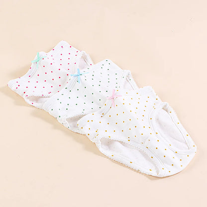 Girls’ Cotton Underwear Set – Soft, Breathable & Cute Printed Briefs for Kids