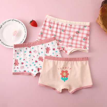 Girls' Soft Cotton Underwear Set – Cute Patterns & Comfortable Fit